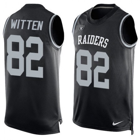 Nike Raiders #82 Jason Witten Black Team Color Men's Stitched NFL Limited Tank Top Jersey