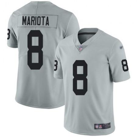 Nike Raiders #8 Marcus Mariota Silver Men's Stitched NFL Limited Inverted Legend Jersey