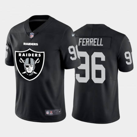 Las Vegas Raiders #96 Clelin Ferrell Black Men's Nike Big Team Logo Vapor Limited NFL Jersey