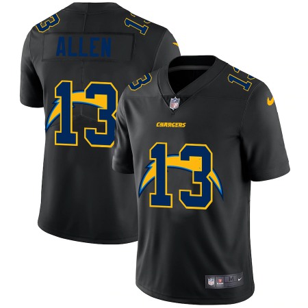 Los Angeles Chargers #13 Keenan Allen Men's Nike Team Logo Dual Overlap Limited NFL Jersey Black