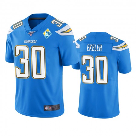 Los Angeles Chargers #30 Austin Ekeler Light Blue 60th Anniversary Vapor Limited NFL Jersey