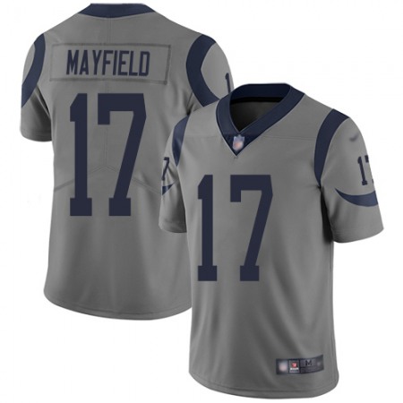 Nike Rams #17 Baker Mayfield Gray Men's Stitched NFL Limited Inverted Legend Jersey