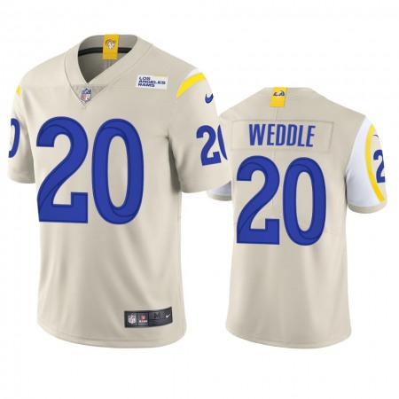 Los Angeles Rams #20 Eric Weddle Men's Nike Vapor Limited NFL Jersey - Bone