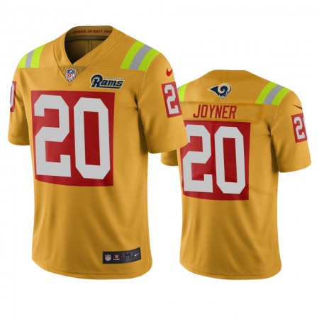 Los Angeles Rams #20 Lamarcus Joyner Gold Vapor Limited City Edition NFL Jersey