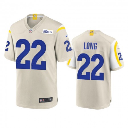 Los Angeles Rams #22 David Long Men's Nike Game NFL Jersey - Bone