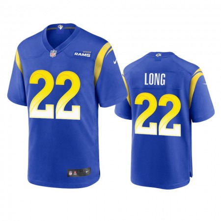 Los Angeles Rams #22 David Long Men's Nike Game NFL Jersey - Royal