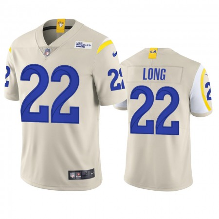 Los Angeles Rams #22 David Long Men's Nike Vapor Limited NFL Jersey - Bone