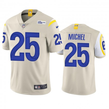 Los Angeles Rams #25 Sony Michel Men's Nike Vapor Limited NFL Jersey - Bone
