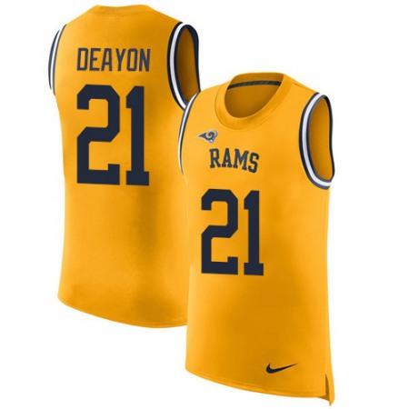 Nike Rams #21 Donte Deayon Gold Men's Stitched NFL Limited Rush Tank Top Jersey