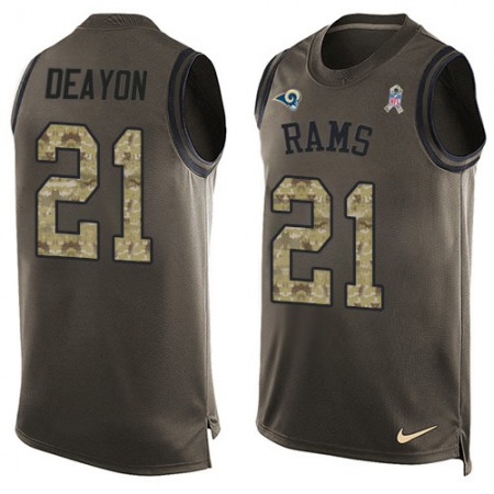 Nike Rams #21 Donte Deayon Green Men's Stitched NFL Limited Salute To Service Tank Top Jersey