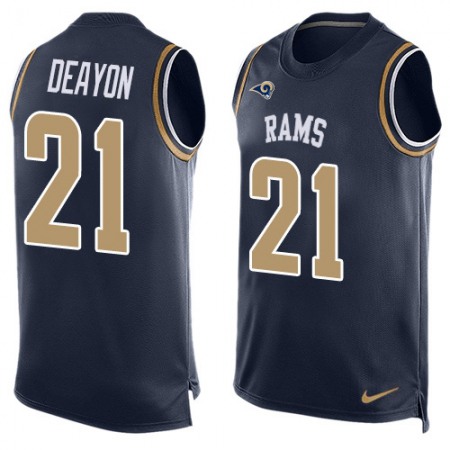 Nike Rams #21 Donte Deayon Navy Blue Team Color Men's Stitched NFL Limited Tank Top Jersey