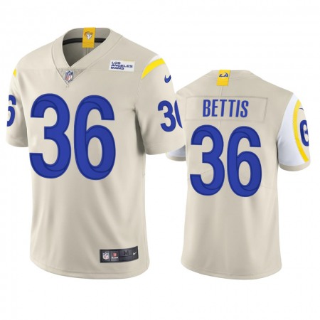 Los Angeles Rams #36 Jerome Bettis Men's Nike Vapor Limited NFL Jersey - Bone