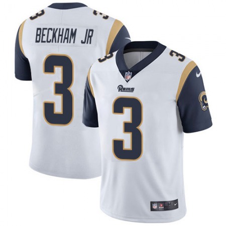 Nike Rams #3 Odell Beckham Jr. White Men's Stitched NFL Vapor Untouchable Limited Jersey