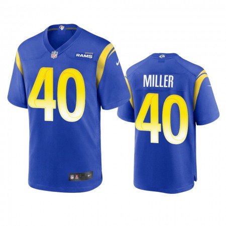 Los Angeles Rams #40 Von Miller Men's Nike Game NFL Jersey - Royal