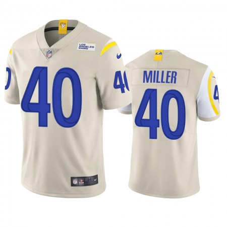 Los Angeles Rams #40 Von Miller Men's Nike Vapor Limited NFL Jersey - Bone