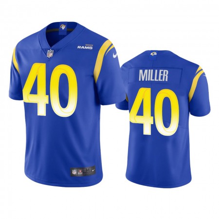 Los Angeles Rams #40 Von Miller Men's Nike Vapor Limited NFL Jersey - Royal