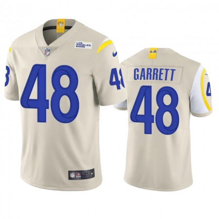 Los Angeles Rams #48 Chris Garrett Men's Nike Vapor Limited NFL Jersey - Bone