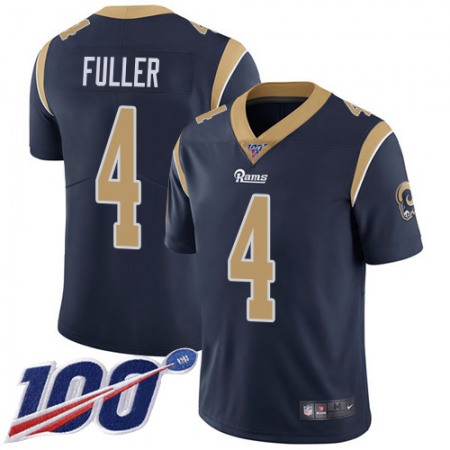 Nike Rams #4 Jordan Fuller Navy Blue Team Color Men's Stitched NFL 100th Season Vapor Limited Jersey