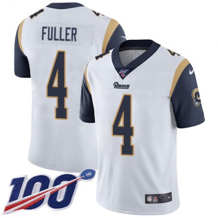 Nike Rams #4 Jordan Fuller White Men's Stitched NFL 100th Season Vapor Limited Jersey