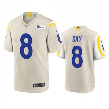 Los Angeles Rams #8 Matt Gay Men's Nike Game NFL Jersey - Bone