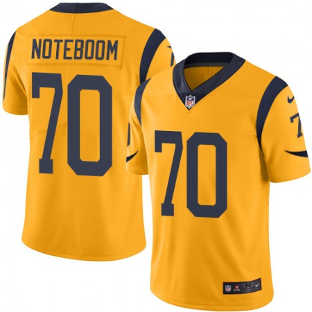 Nike Rams #70 Joseph Noteboom Gold Men's Stitched NFL Limited Rush Jersey