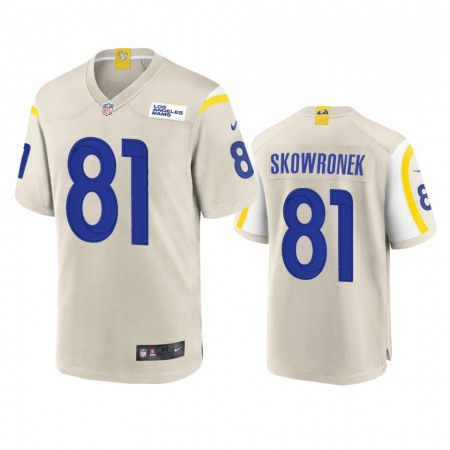 Los Angeles Rams #81 Ben Skowronek Men's Nike Game NFL Jersey - Bone
