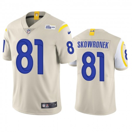 Los Angeles Rams #81 Ben Skowronek Men's Nike Vapor Limited NFL Jersey - Bone