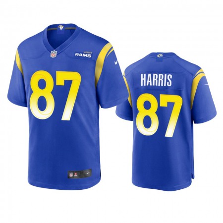 Los Angeles Rams #87 Jacob Harris Men's Nike Game NFL Jersey - Royal