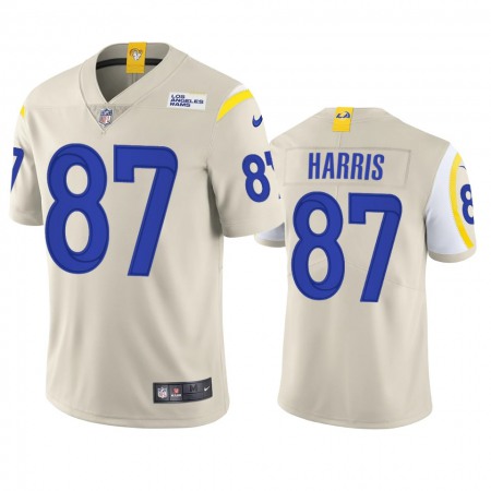 Los Angeles Rams #87 Jacob Harris Men's Nike Vapor Limited NFL Jersey - Bone