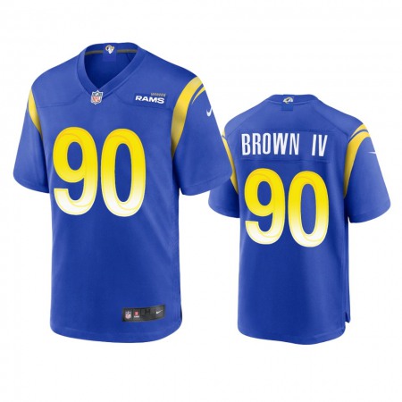 Los Angeles Rams #90 Earnest Brown IV Men's Nike Game NFL Jersey - Royal