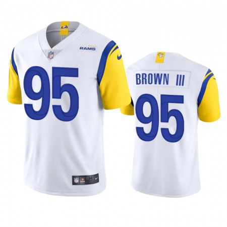 Los Angeles Rams #95 Bobby Brown III Men's Nike Alternate Vapor Limited NFL Jersey - White