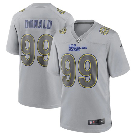 Los Angeles Rams #99 Aaron Donald Men's Gray Atmosphere Fashion Game Jersey