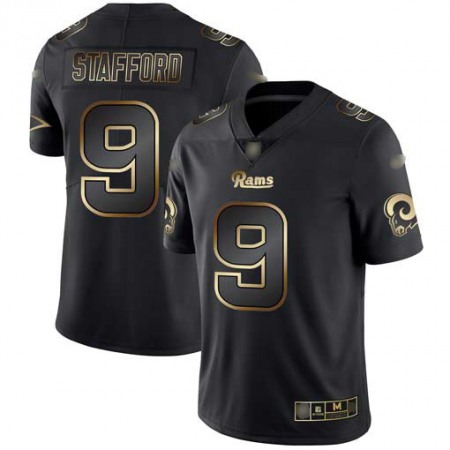 Los Angeles Rams #9 Matthew Stafford Black/Gold Men's Stitched NFL Vapor Untouchable Limited Jersey