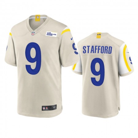 Los Angeles Rams #9 Matthew Stafford Men's Nike Game NFL Jersey - Bone