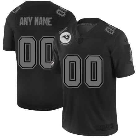 Los Angeles Rams Custom Men's Nike Black 2019 Salute to Service Limited Stitched NFL Jersey