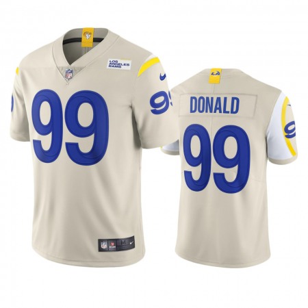 Los Angeles Rams #99 Aaron Donald Men's Nike Vapor Limited NFL Jersey - Bone