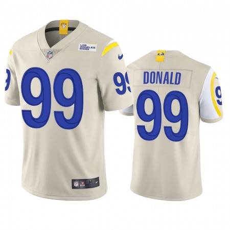 Los Angeles Rams #99 Aaron Donald Men's Nike Vapor Limited NFL Jersey - Bone