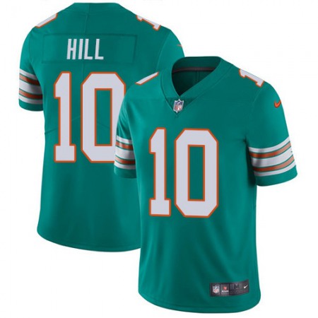 Nike Dolphins #10 Tyreek Hill Aqua Green Alternate Men's Stitched NFL Vapor Untouchable Limited Jersey