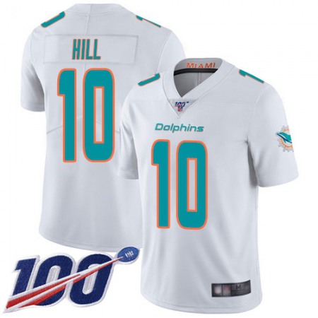 Nike Dolphins #10 Tyreek Hill White Men's Stitched NFL 100th Season Vapor Limited Jersey
