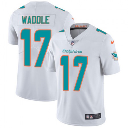 Nike Dolphins #17 Jaylen Waddle White Men's Stitched NFL Vapor Untouchable Limited Jersey
