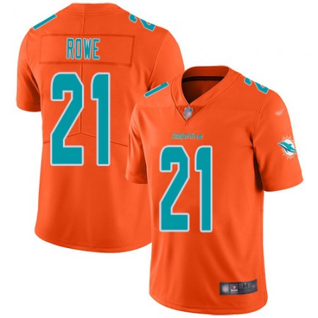 Nike Dolphins #21 Eric Rowe Orange Men's Stitched NFL Limited Inverted Legend Jersey