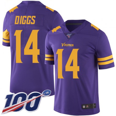 Nike Vikings #14 Stefon Diggs Purple Men's Stitched NFL Limited Rush 100th Season Jersey