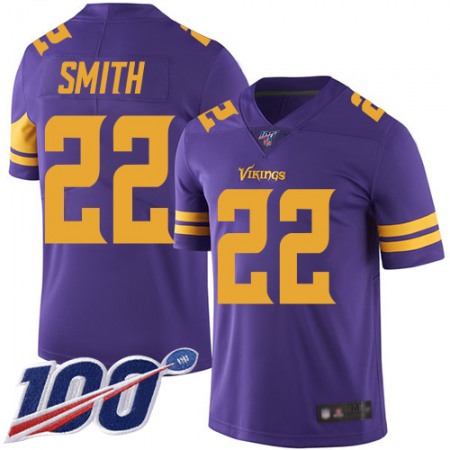 Nike Vikings #22 Harrison Smith Purple Men's Stitched NFL Limited Rush 100th Season Jersey