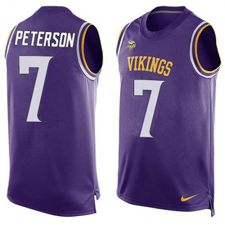 Nike Vikings #7 Patrick Peterson Purple Team Color Men's Stitched NFL Limited Tank Top Jersey