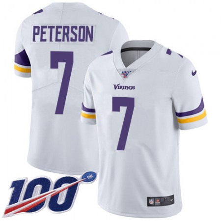 Nike Vikings #7 Patrick Peterson White Men's Stitched NFL 100th Season Vapor Limited Jersey