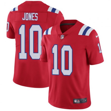 Nike Patriots #10 Mac Jones Red Alternate Men's Stitched NFL Vapor Untouchable Limited Jersey