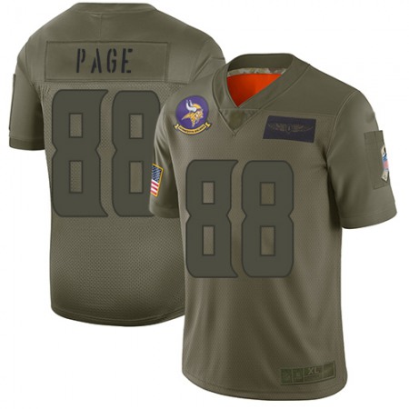 Nike Vikings #88 Alan Page Camo Men's Stitched NFL Limited 2019 Salute To Service Jersey