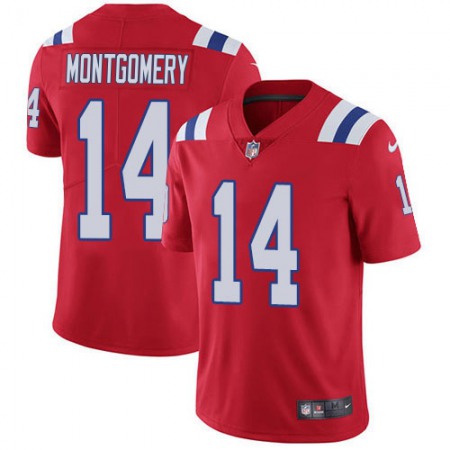 Nike Patriots #14 Ty Montgomery Red Alternate Men's Stitched NFL Vapor Untouchable Limited Jersey