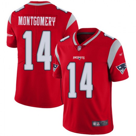 Nike Patriots #14 Ty Montgomery Red Men's Stitched NFL Limited Inverted Legend Jersey