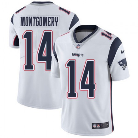 Nike Patriots #14 Ty Montgomery White Men's Stitched NFL Vapor Untouchable Limited Jersey
